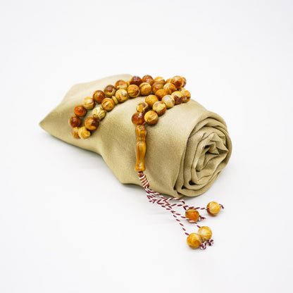 33-Beads Pearl Tasbeeh Golden