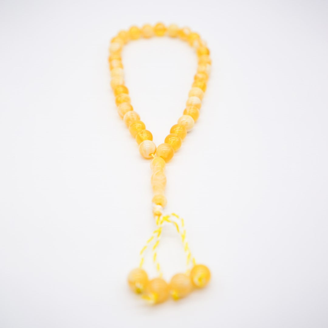 33-Beads Pearl Tasbeeh Light Yellow