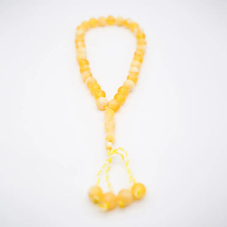 33-Beads Pearl Tasbeeh Light Yellow - almanaar Islamic Store