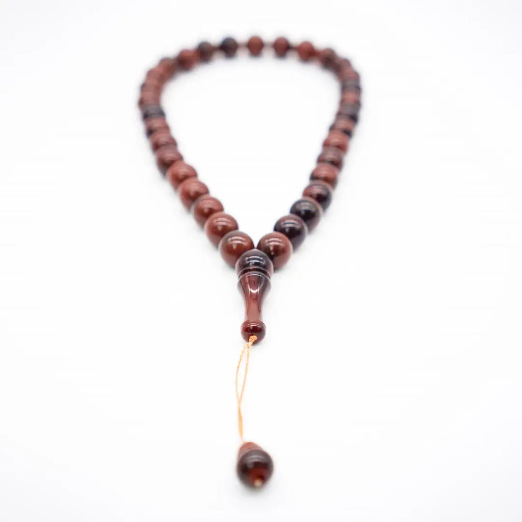 33-Beads Pearl Tasbeeh Dark Brown - almanaar Islamic Store