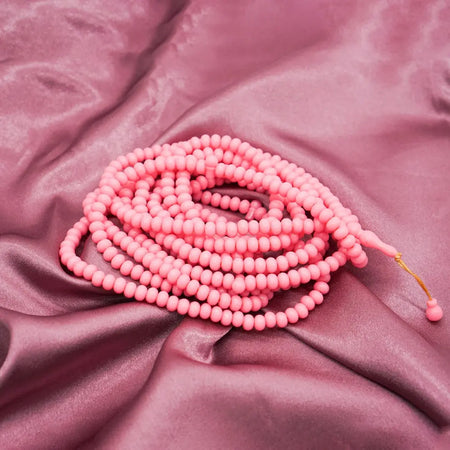 500-Beads Pearl Tasbeeh Pink - almanaar Islamic Store