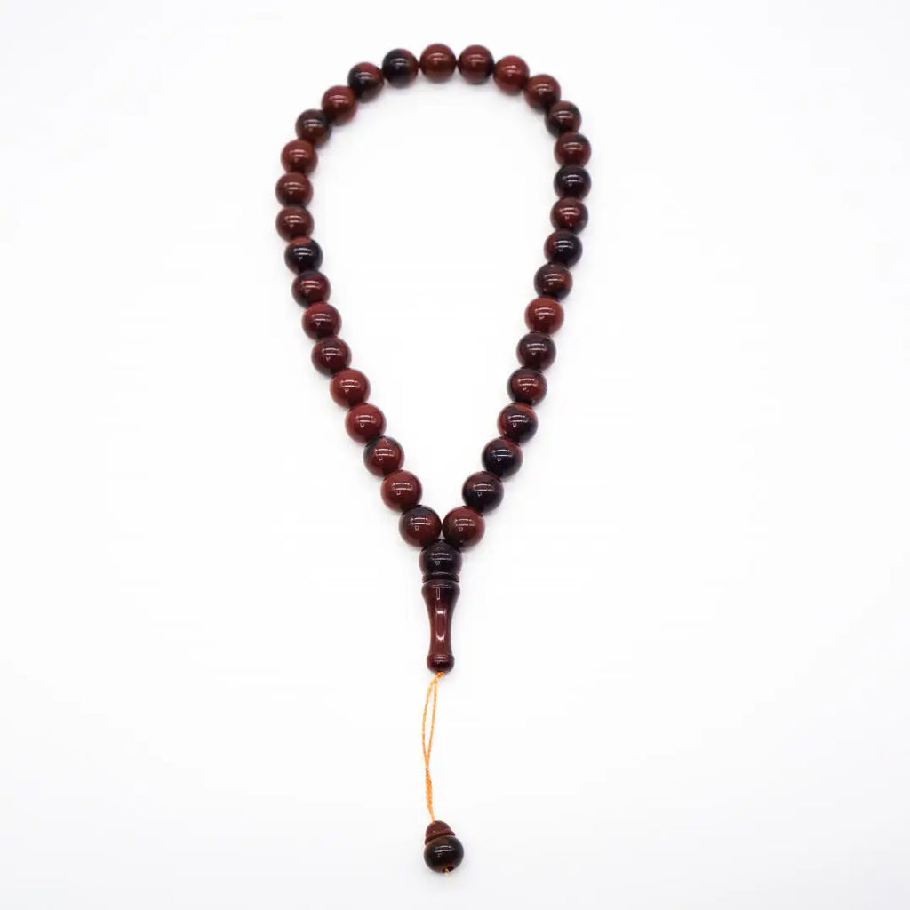 33-Beads Pearl Tasbeeh Dark Brown - almanaar Islamic Store