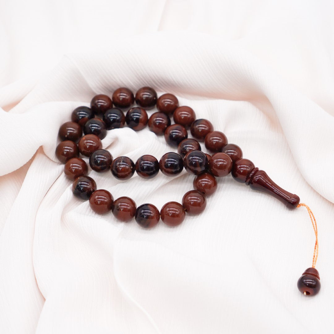 33-Beads Pearl Tasbeeh Dark Brown