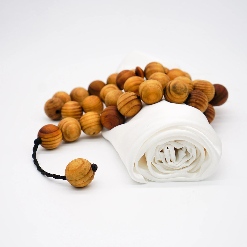 XL Acrylic Prayer Tasbeeh 33 Beads Wooden - almanaar Islamic Store