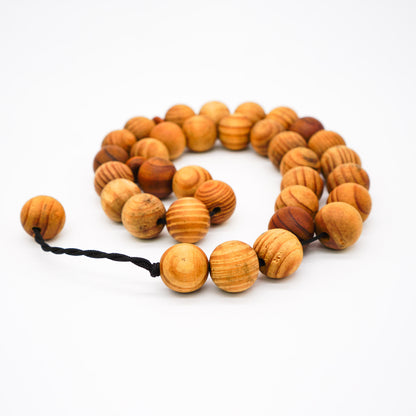 XL Acrylic Prayer Tasbeeh 33 Beads Wooden