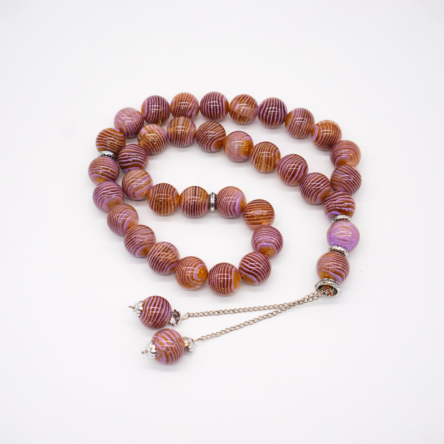 XL Acrylic Prayer Tasbeeh 35 Beads Lilac