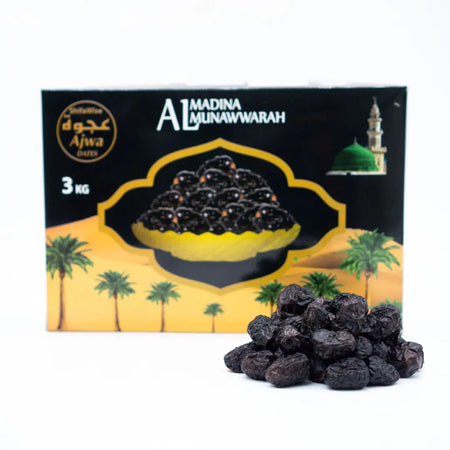 Premium Ajwa Dates From Al Madinah Al Munawwarah 3-KG ShifaWise