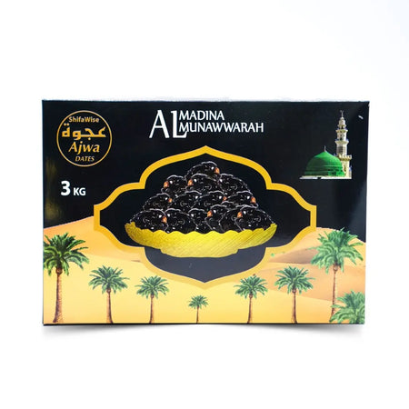 Premium Ajwa Dates From Al Madinah Al Munawwarah 3-KG ShifaWise