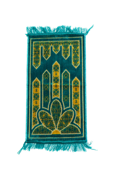 Kids Muslim Prayer Mat (Green) - almanaar Islamic Store