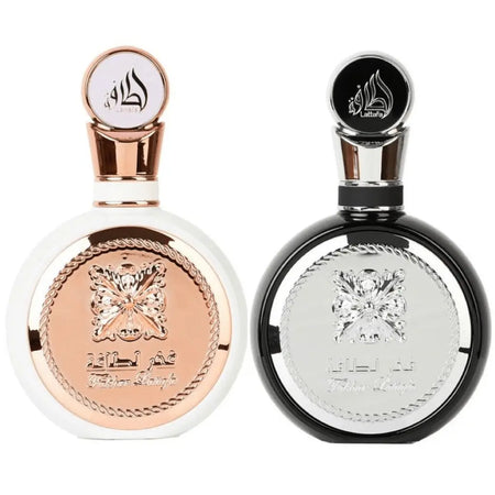 COUPLE SET Fakhar Lattafa Rose Gold & Silver-2pcs of 100ml Lattafa - almanaar Islamic Store