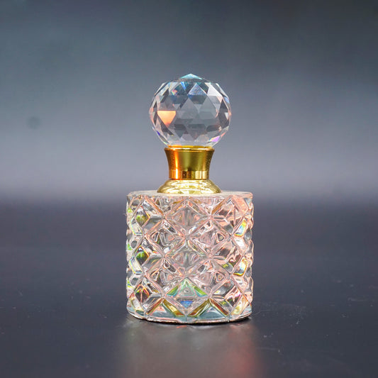 Crystal Refillable Perfume Bottle with Colourful Base