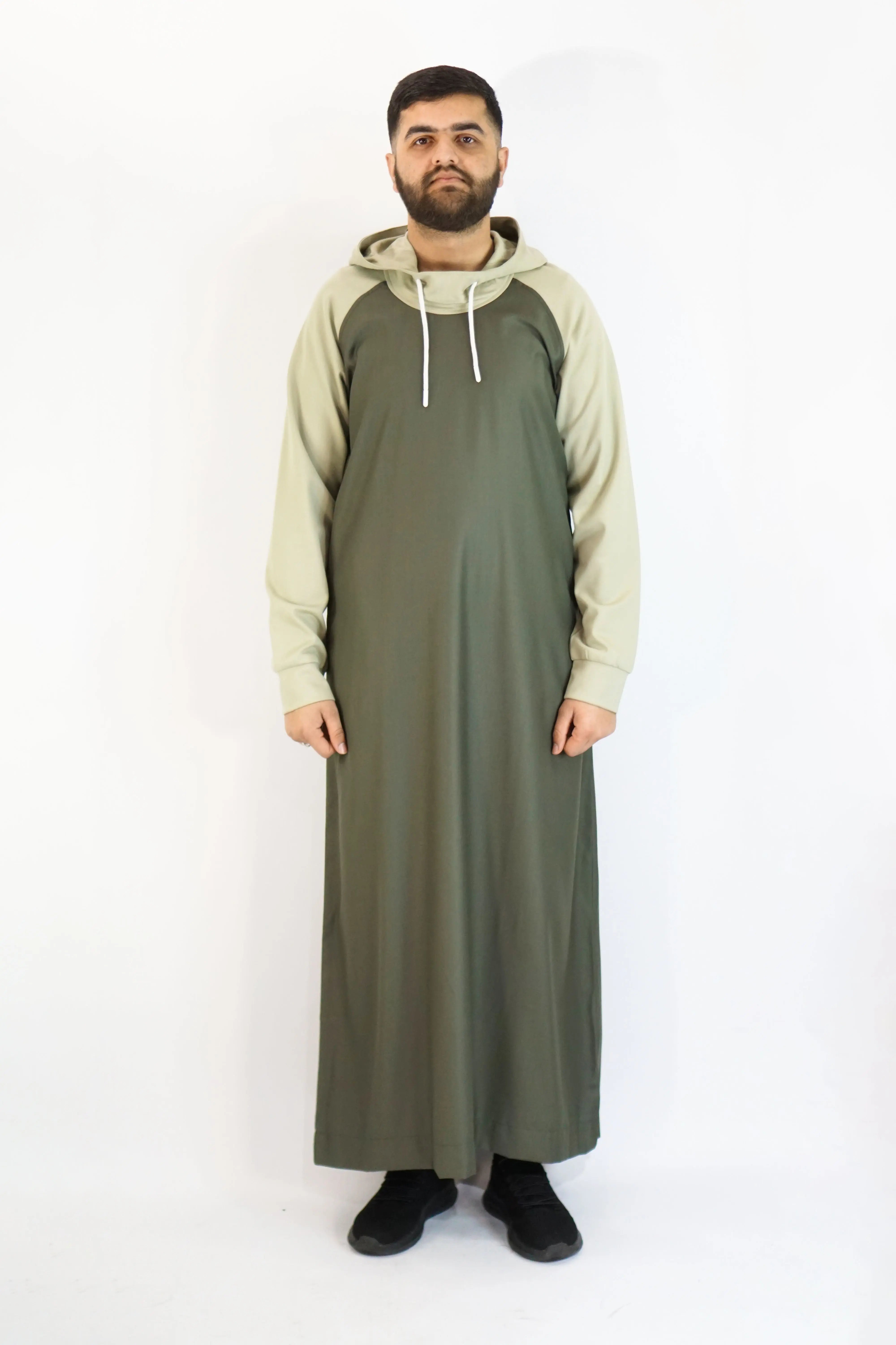 Men’s Hooded Thobe – Stylish & Comfortable Modest Wear almanaar Islamic Store