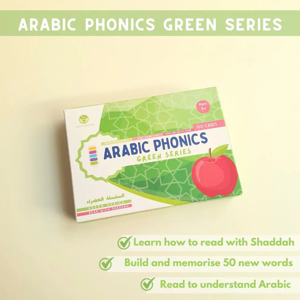 Green Series - Arabic Phonic Card Game| Almanaar Islamic Store