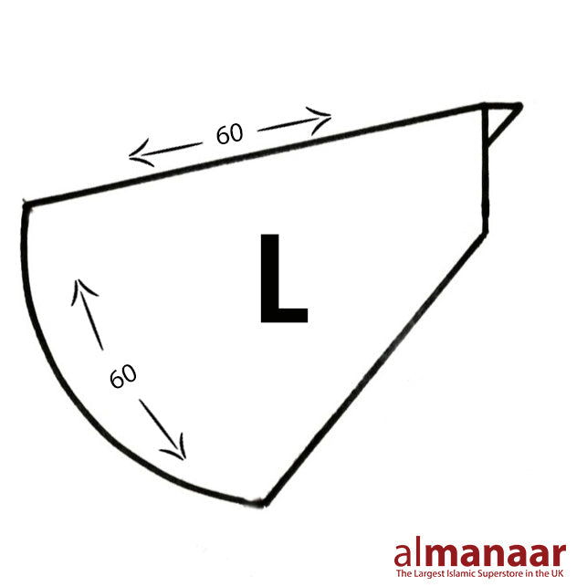 HIjab Size Chart | Almanaar Islamic Store