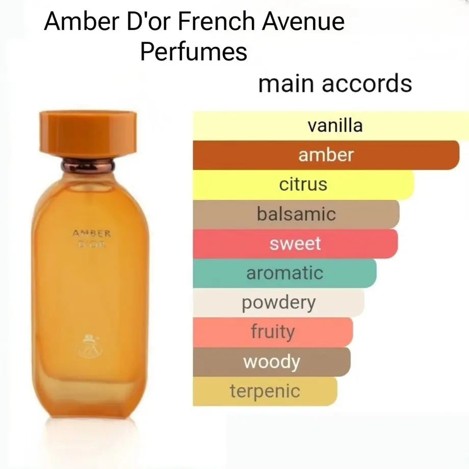 Amber D’or Eau De Parfum 100ml FA Paris Fragrance World - almanaar Islamic Store