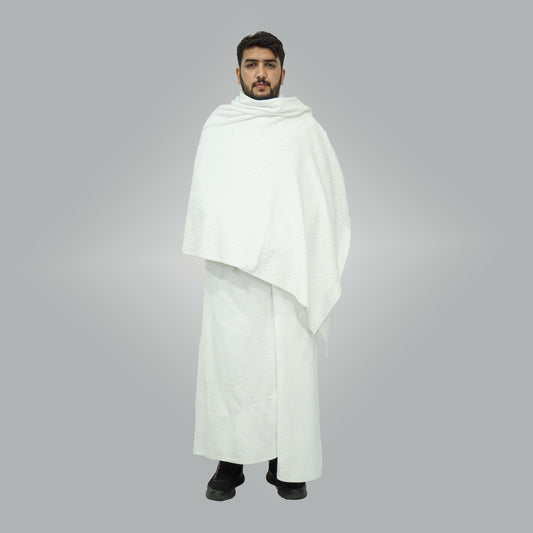 Haramain Ihram Towel 2pcs set- Super Soft Microfiber Material Adult Standard