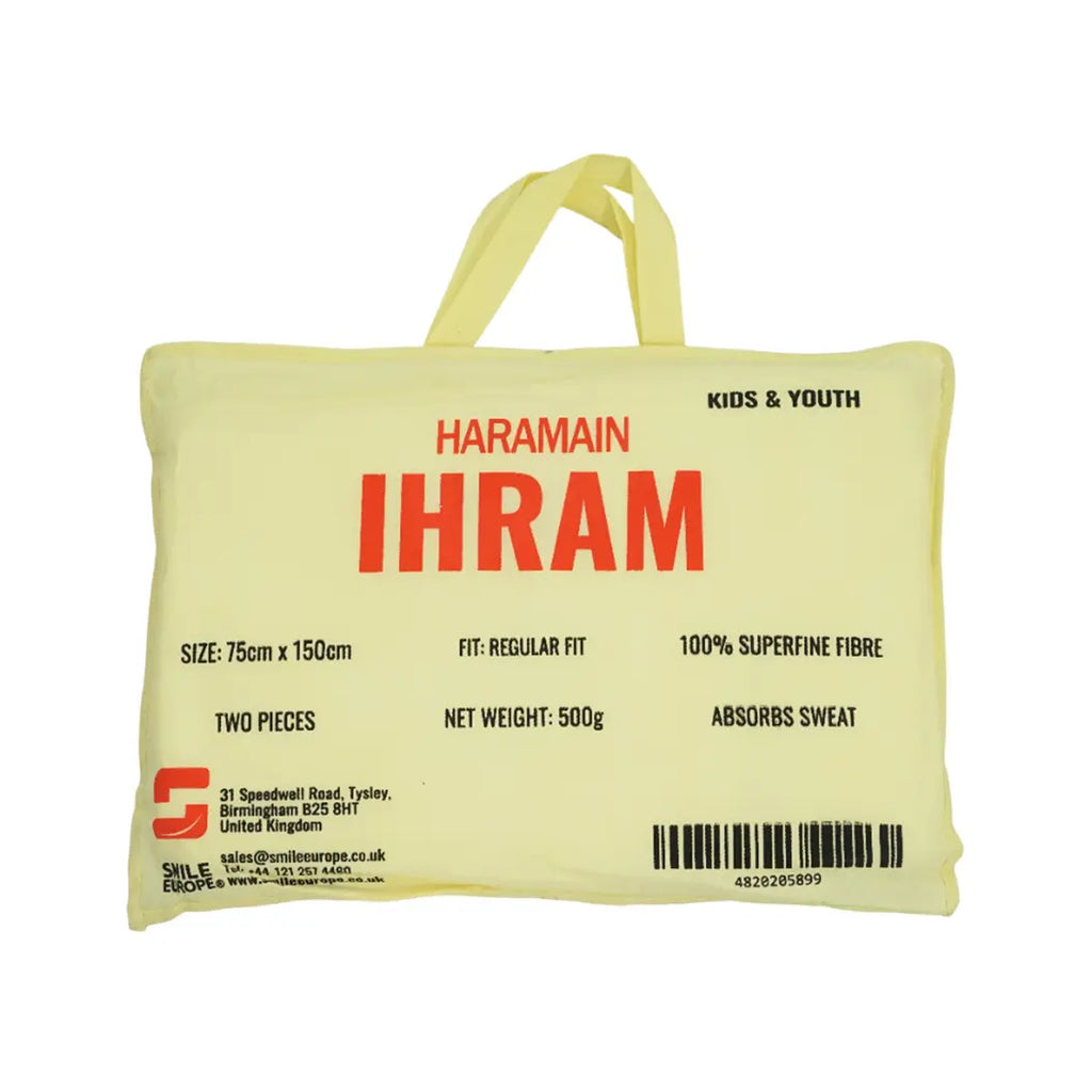 Haramain Ihram Towel 2pcs set- Super Soft Microfiber Material Kids & Youth - almanaar Islamic Store