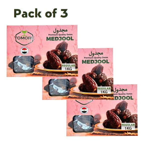 Egyptian Premium Medjool Dates Class A REGULAR Size 1kg - almanaar Islamic Store