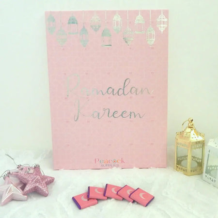 Ramadan Chocolate Countdown Calendar – Pink & Glitter Islamic moments