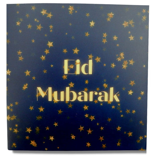 Light Up Eid Mubarak Greeting Card – Starry Night