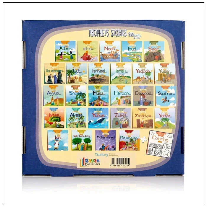 Prophet's Stories - 28 Books Set for Children (Stories, Activities, Glossary, Q&A) - almanaar Islamic Store
