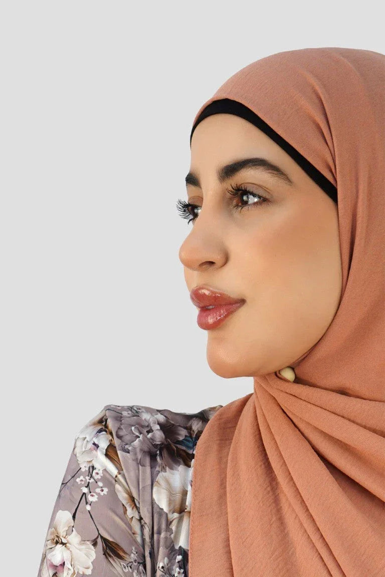 Premium Chiffon Hijab – Rust - almanaar Islamic Store