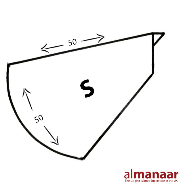 HIjab Size Chart | Almanaar Islamic Store