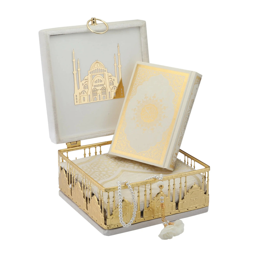 Luxury Quran Gift Set with Traditional Velvet Box - almanaar Islamic Store