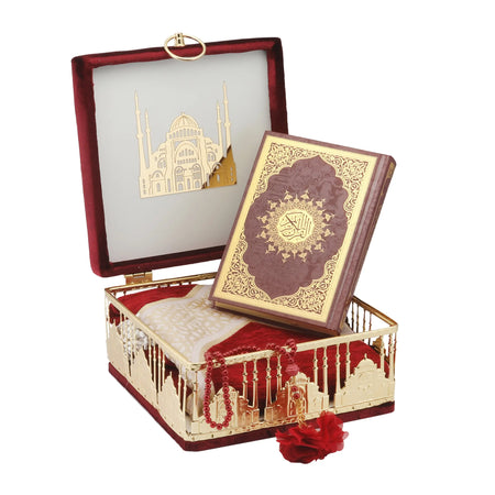 Luxury Quran Gift Set with Traditional Velvet Box - almanaar Islamic Store