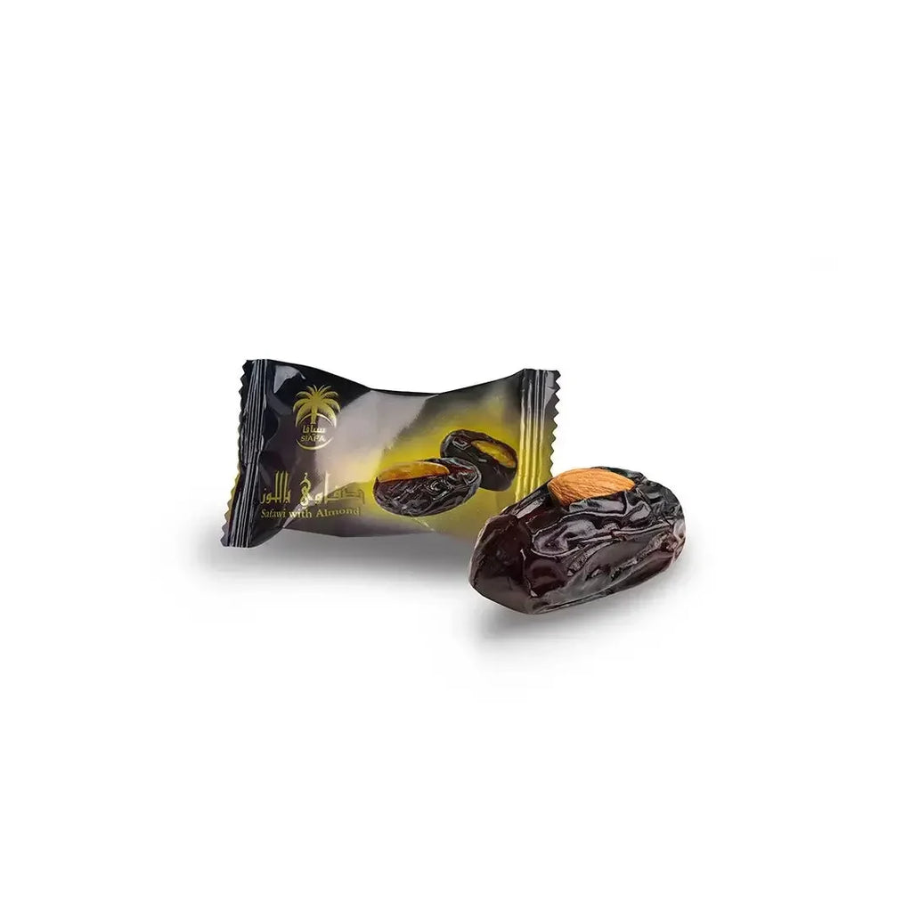 Premium Safawi Dates with Almonds – From Al Madinah Al Munawarah - almanaar Islamic Store