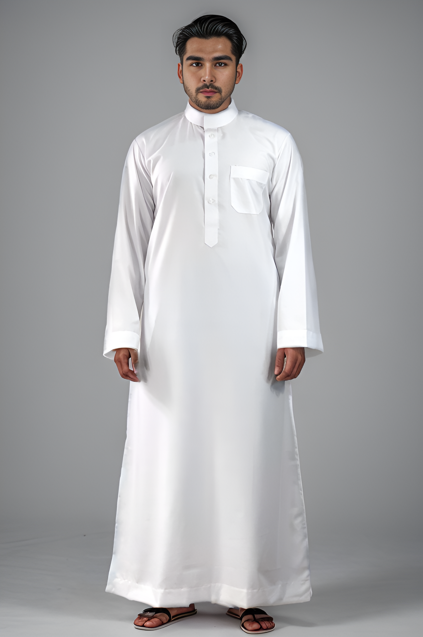 Al Aseel Premium Saudi Thobe With Collar - ORIGINAL