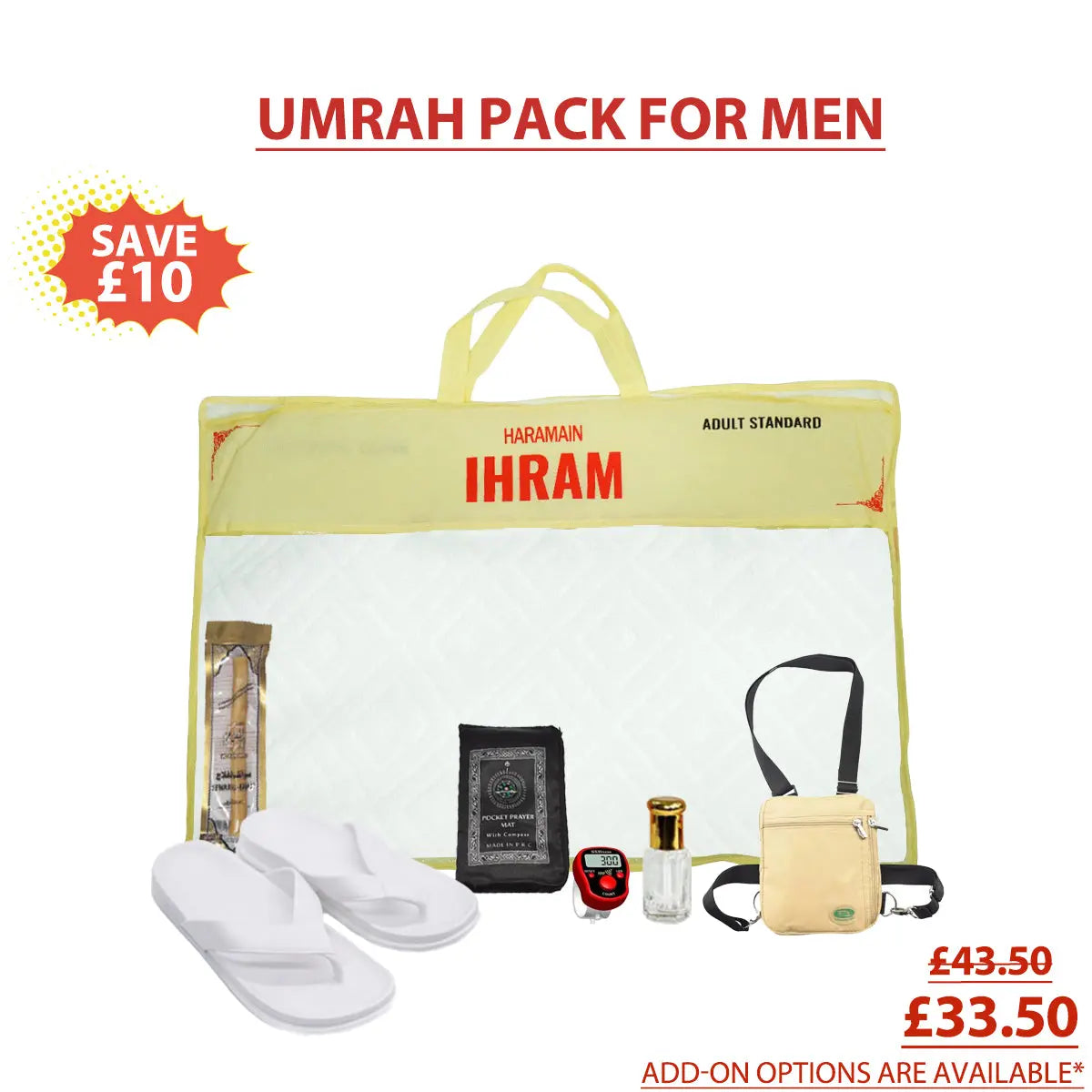 Umrah Bundle Pack For Men almanaar Islamic Store