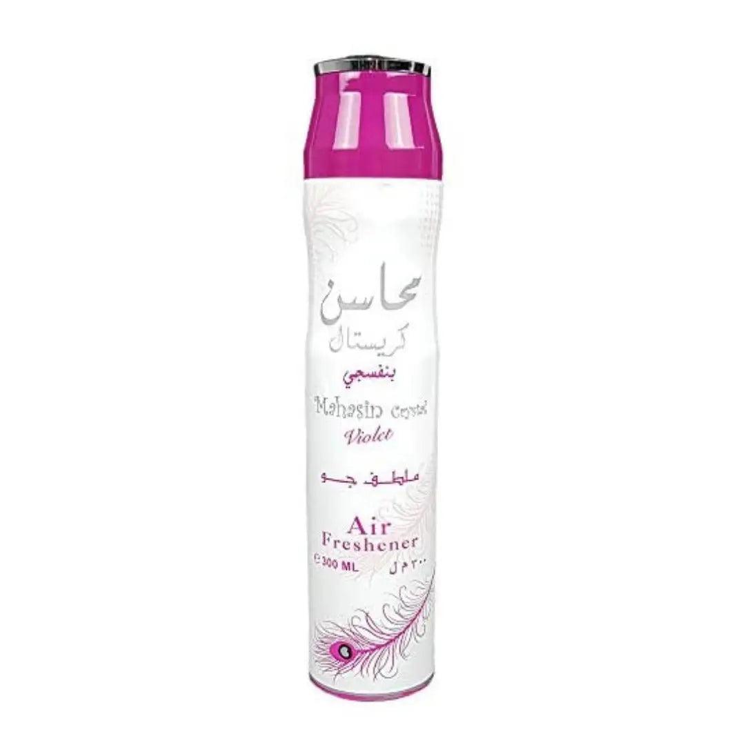 Mahasin Crystal Violet Air Freshener 300ml Ard al Zaafaran - almanaar Islamic Store