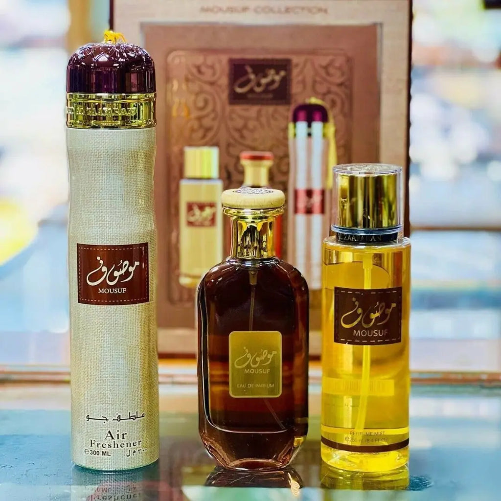 Mousuf 3 Piece Gift Set Collection Ard Al Zaafaran - almanaar Islamic Store