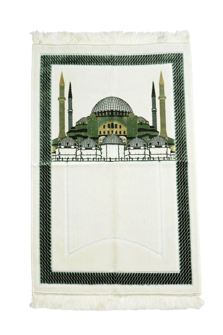 Hagia Sophia Pattern Turkish Prayer Rug - almanaar Islamic Store