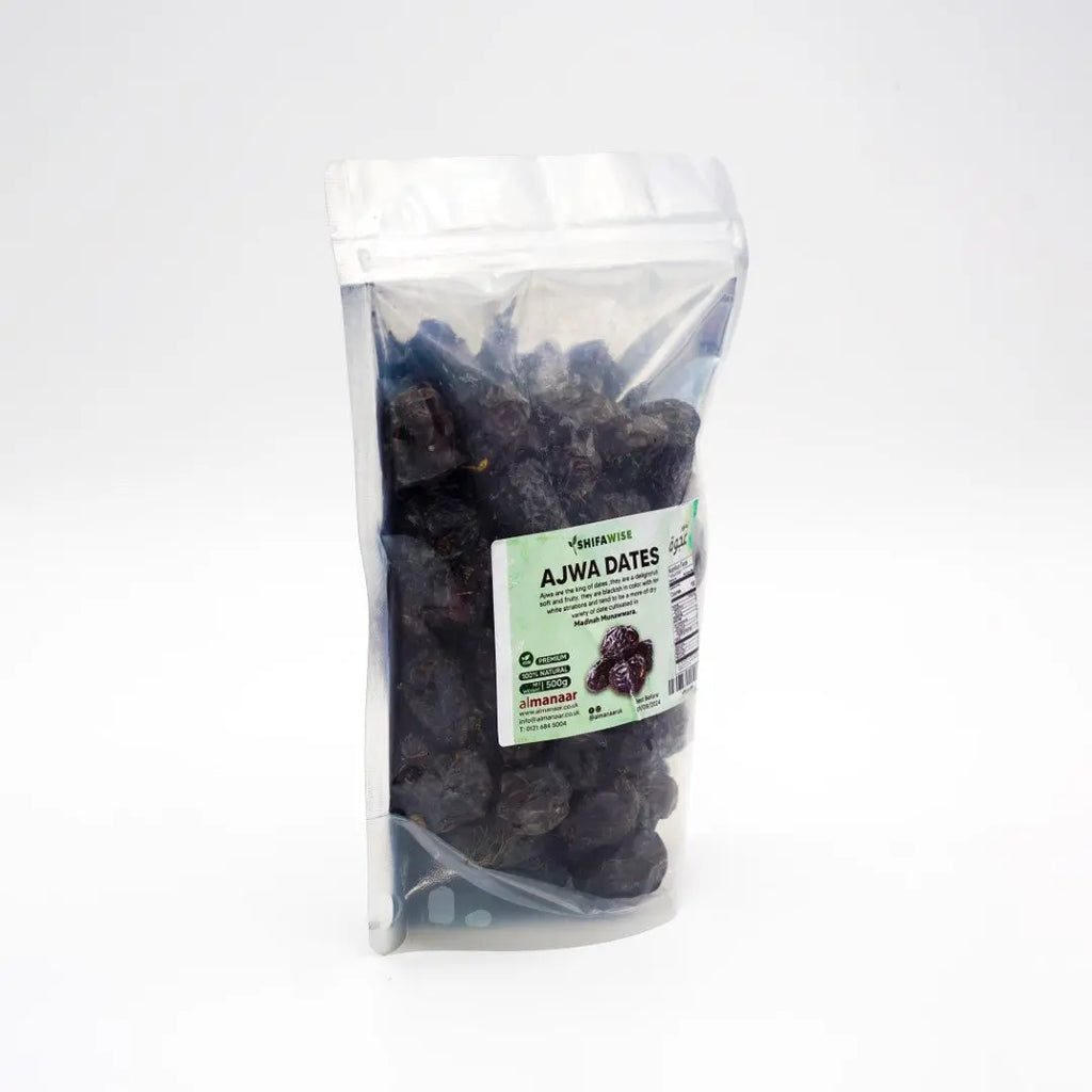 FRESH Ajwa Dates From Al Madinah Al Munawwarah Zipped Pack - almanaar Islamic Store