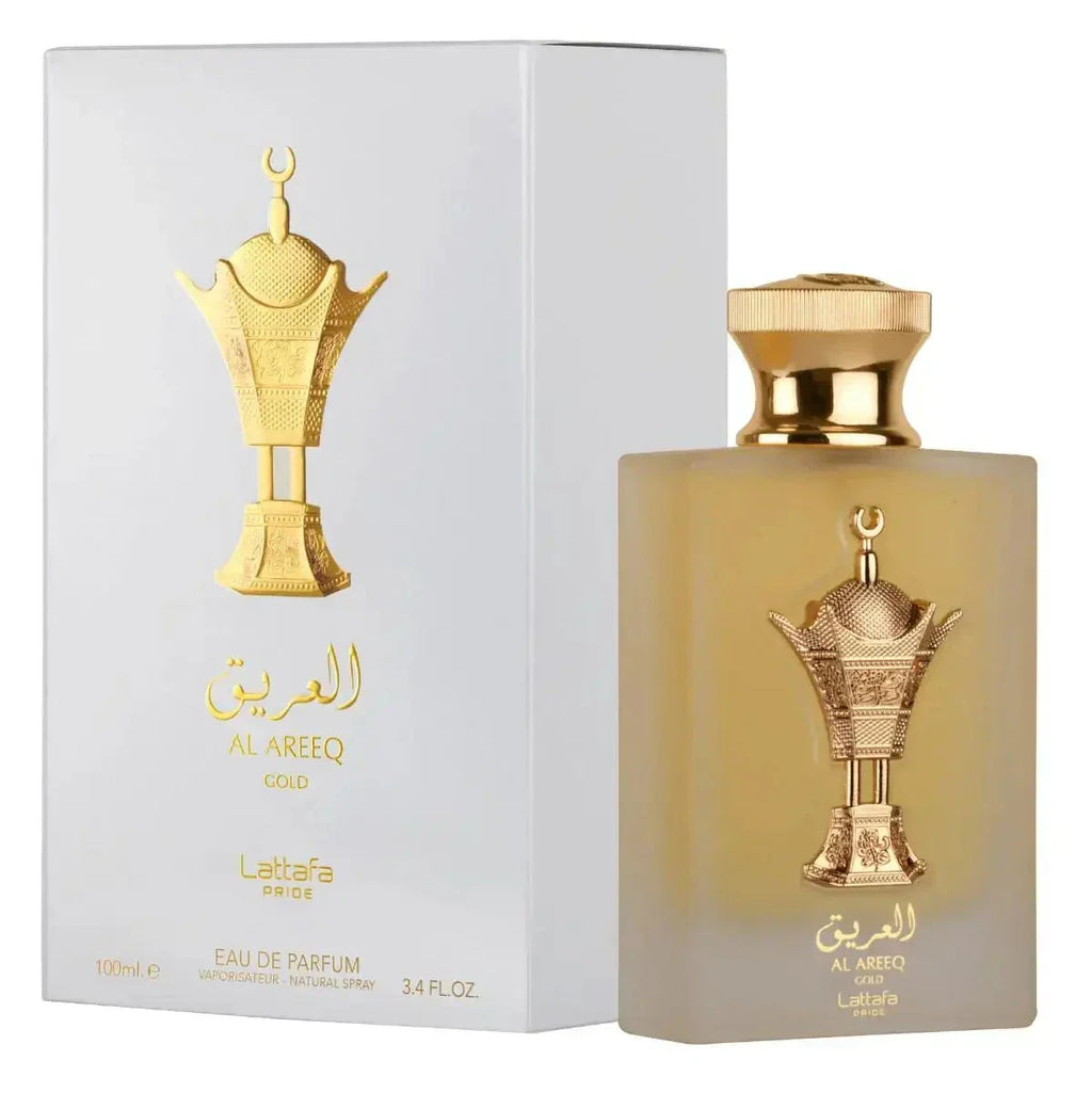 Al Areeq Gold Eau De Parfum 100ml Lattafa Pride - almanaar Islamic Store