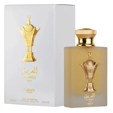 Al Areeq Gold Eau De Parfum 100ml Lattafa Pride - almanaar Islamic Store
