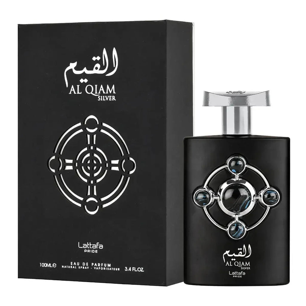 Al Qiam Silver Eau De Parfum 100ml Lattafa Pride - almanaar Islamic Store