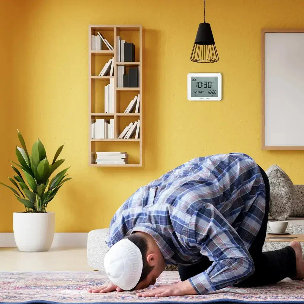 Alfajr Automatic Worldwide Azan Muslim Prayer and Qibla Digital Reminder Clock - almanaar Islamic Store