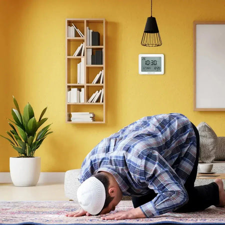 Alfajr Automatic Worldwide Azan Muslim Prayer and Qibla Digital Reminder Clock - almanaar Islamic Store