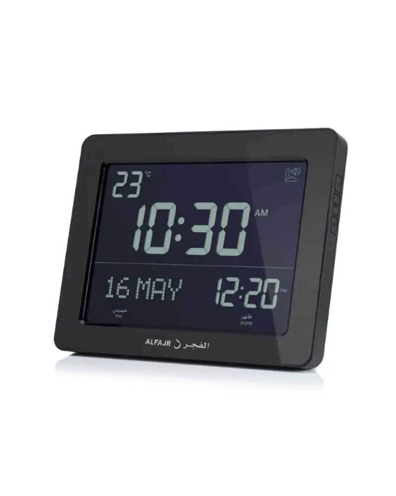 Alfajr Automatic Worldwide Azan Muslim Prayer and Qibla Digital Reminder Clock-almanaar Islamic Store