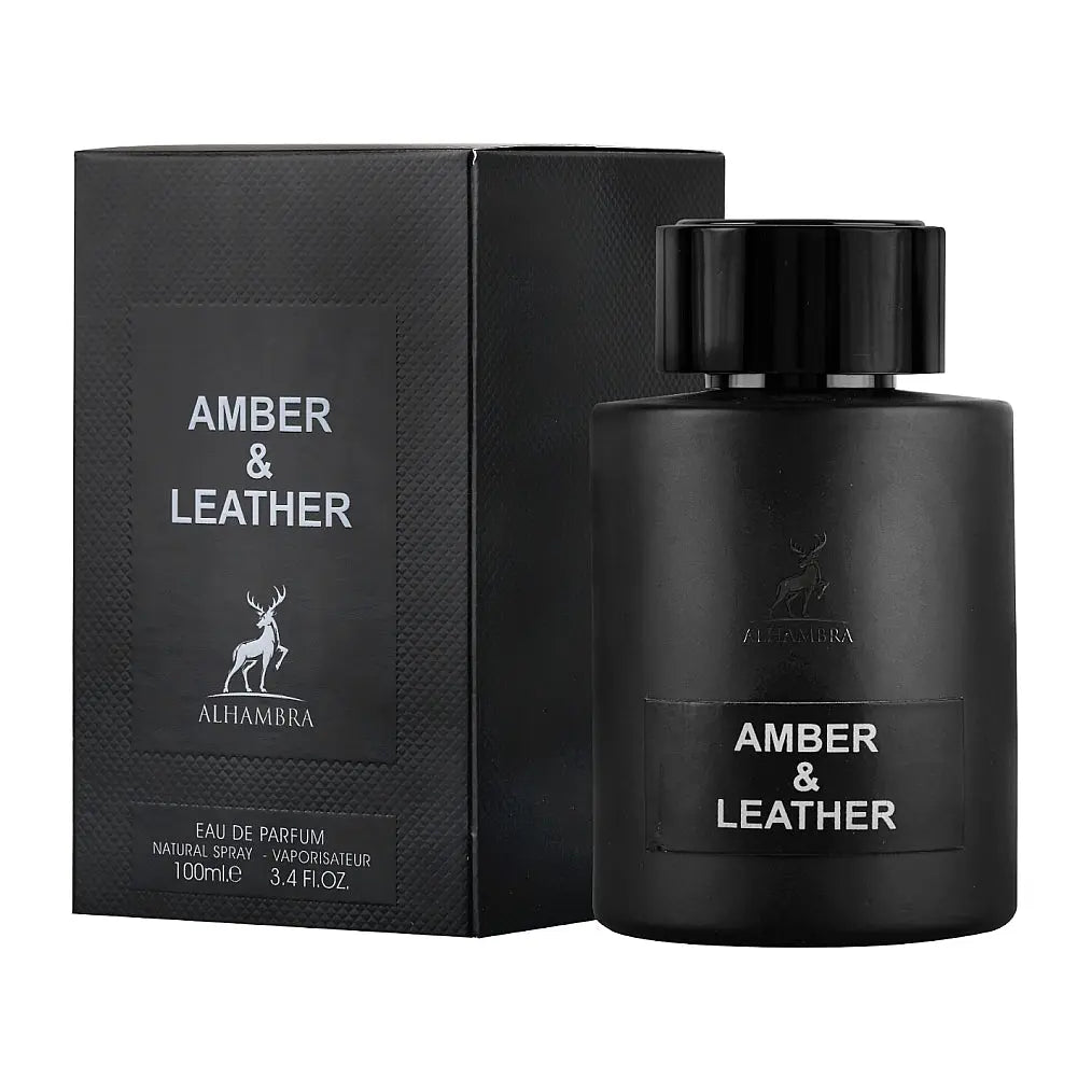 Amber & Leather Eau De Parfum 100ml Alhambra-almanaar Islamic Store