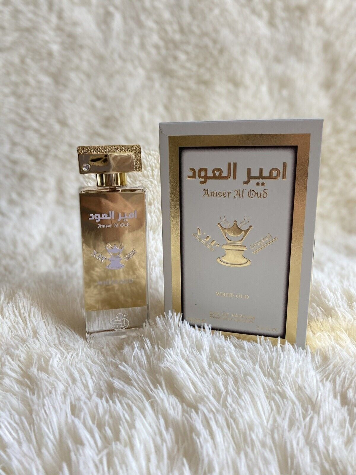 Ameer al Oud VIP White Oud Eau de Parfum 100ml Fragrance World-almanaar Islamic Store