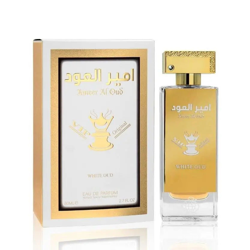 Ameer al Oud VIP White Oud Eau de Parfum 100ml Fragrance World-almanaar Islamic Store