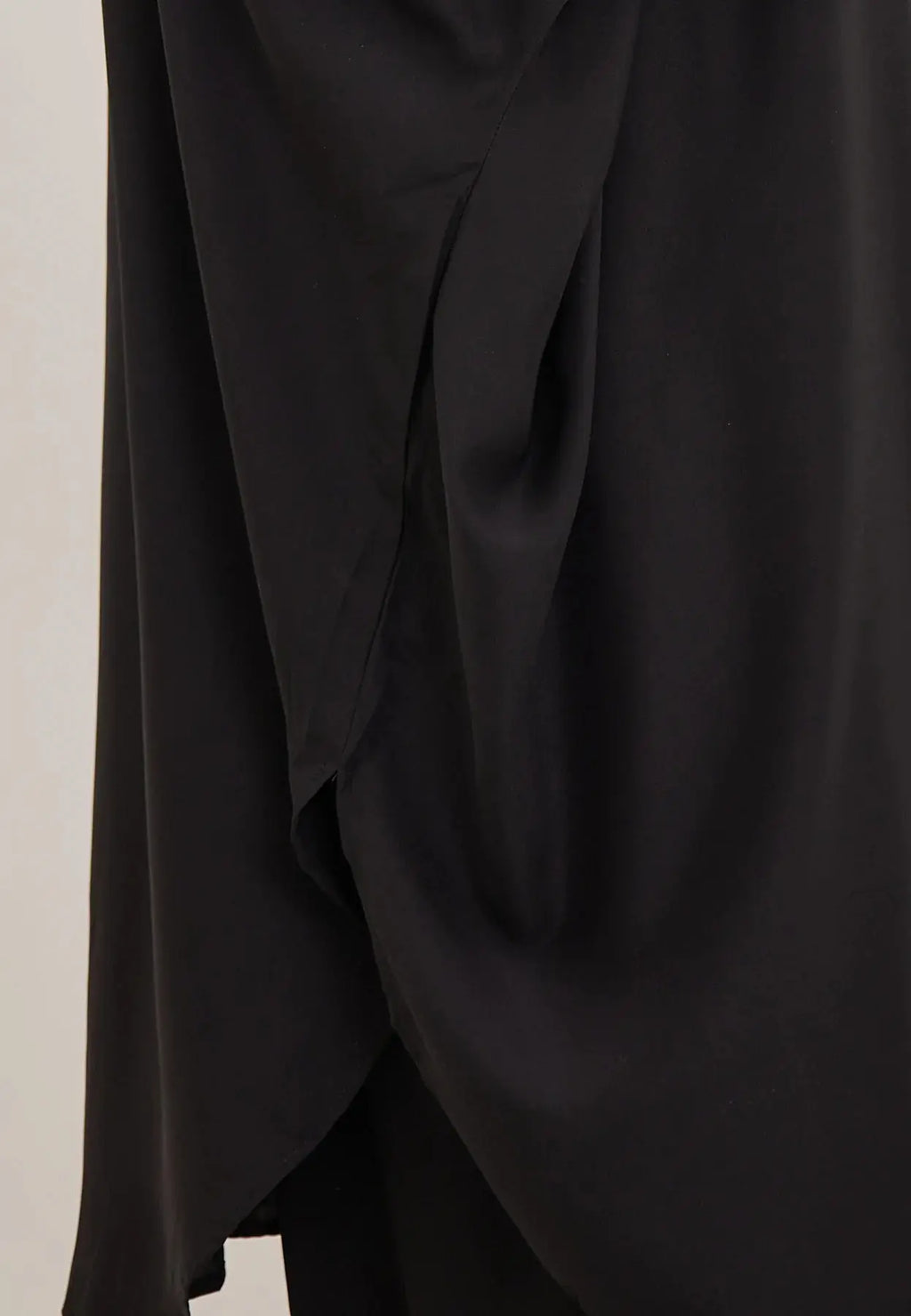 Black Premium Two Piece Medina Silk Jilbab Set-almanaar Islamic Store