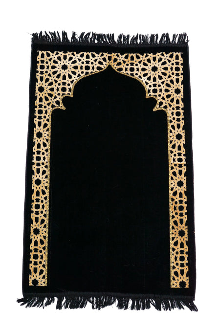 Soft Velvet Prayer Mat Janamaz Praying Carpet - almanaar Islamic Store