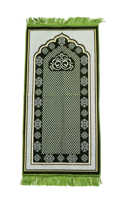 Kids Muslim Prayer Mat Green - almanaar Islamic Store