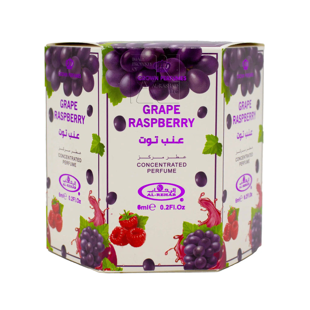 Grape Raspberry Perfume Oil 6ml Al Rehab - almanaar Islamic Store