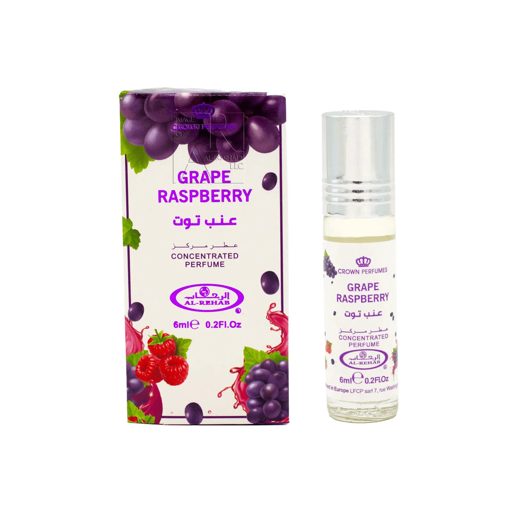 Grape Raspberry Perfume Oil 6ml Al Rehab - almanaar Islamic Store